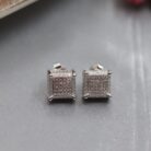 Arika Jewellers Square Stud 925 Silver Earrings (1)