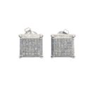 Arika Jewellers Square Stud 925 Silver Earrings (2)