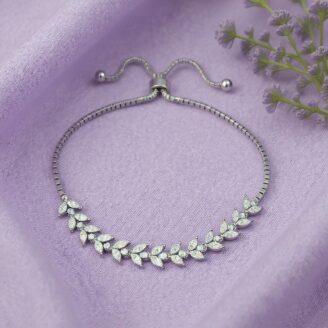 Crystal Vine Silver  Bracelet