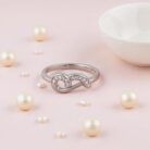 Arika Jewellers Elegant Swirl 925 Sterling Silver Ring