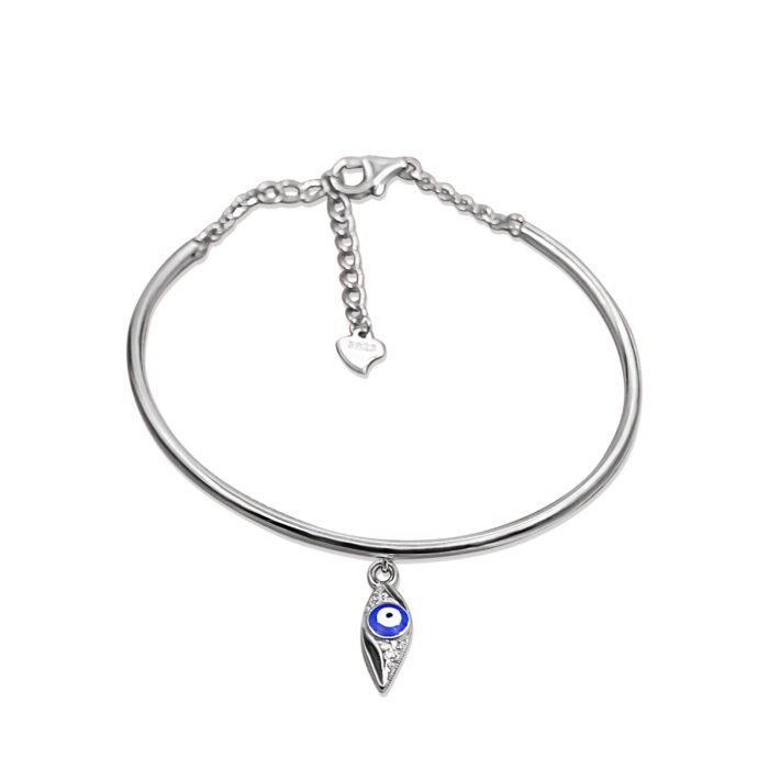 Arika Jewellers Evil Eye Charm 925 Silver Bracelet (1)