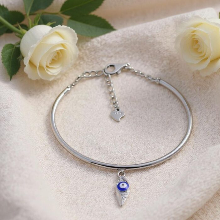 Arika Jewellers Evil Eye Charm 925 Silver Bracelet (2)