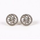 Arika Jewellers Floral Round 925 Silver Earrings (1)