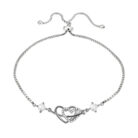 Arika Jewellers Forever Linked Heart 925 Silver Bracelet 1