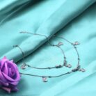 Arika Jewellers Silver Anklet with Hanging Duck Charms (3)