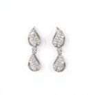 Arika jewellers Dual Teardrop Dangle 925 Silver Earrings (2)