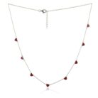 Arika Jewellers 925 Sterling Silver Red Heart Necklace (1)