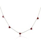 Arika Jewellers 925 Sterling Silver Red Heart Necklace (2)