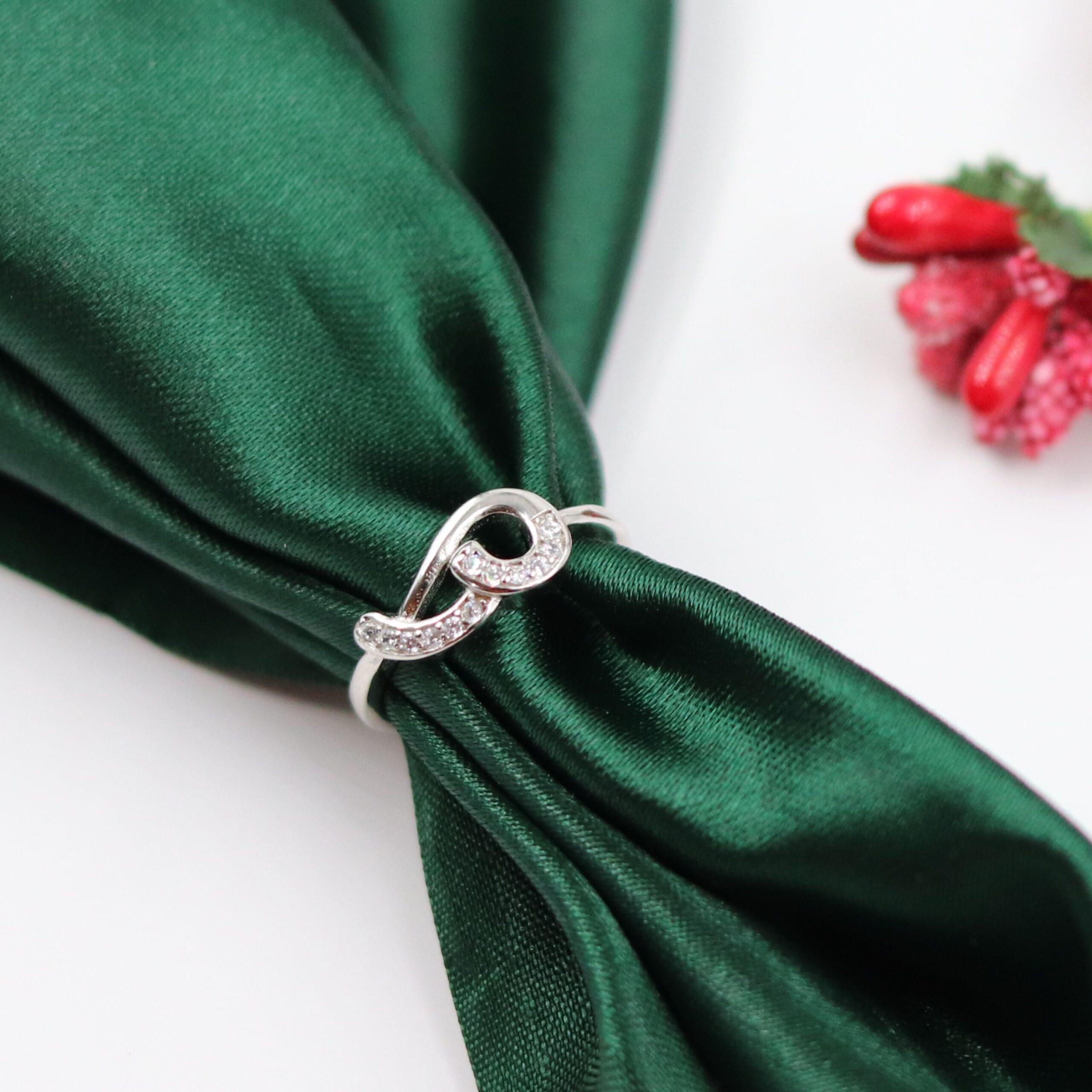 Arika Jewellers Elegant Swirl 925 Sterling Silver Ring (2) Arika Jewellers Elegant Swirl 925 Sterling Silver Ring