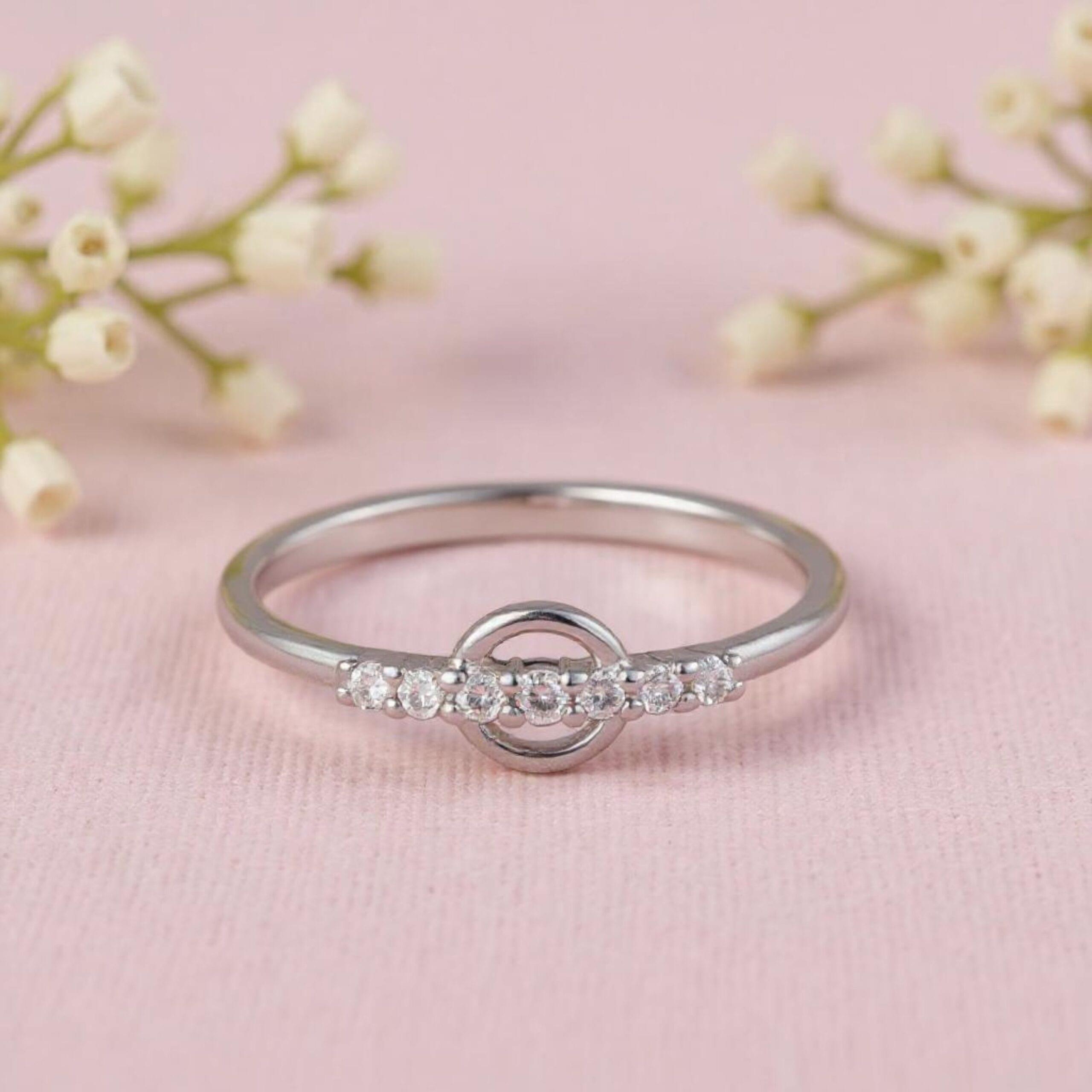 Arika Jewellers Minimalist Circle 925 Sterling Silver Ring Arika Jewellers Minimalist Circle 925 Sterling Silver Ring