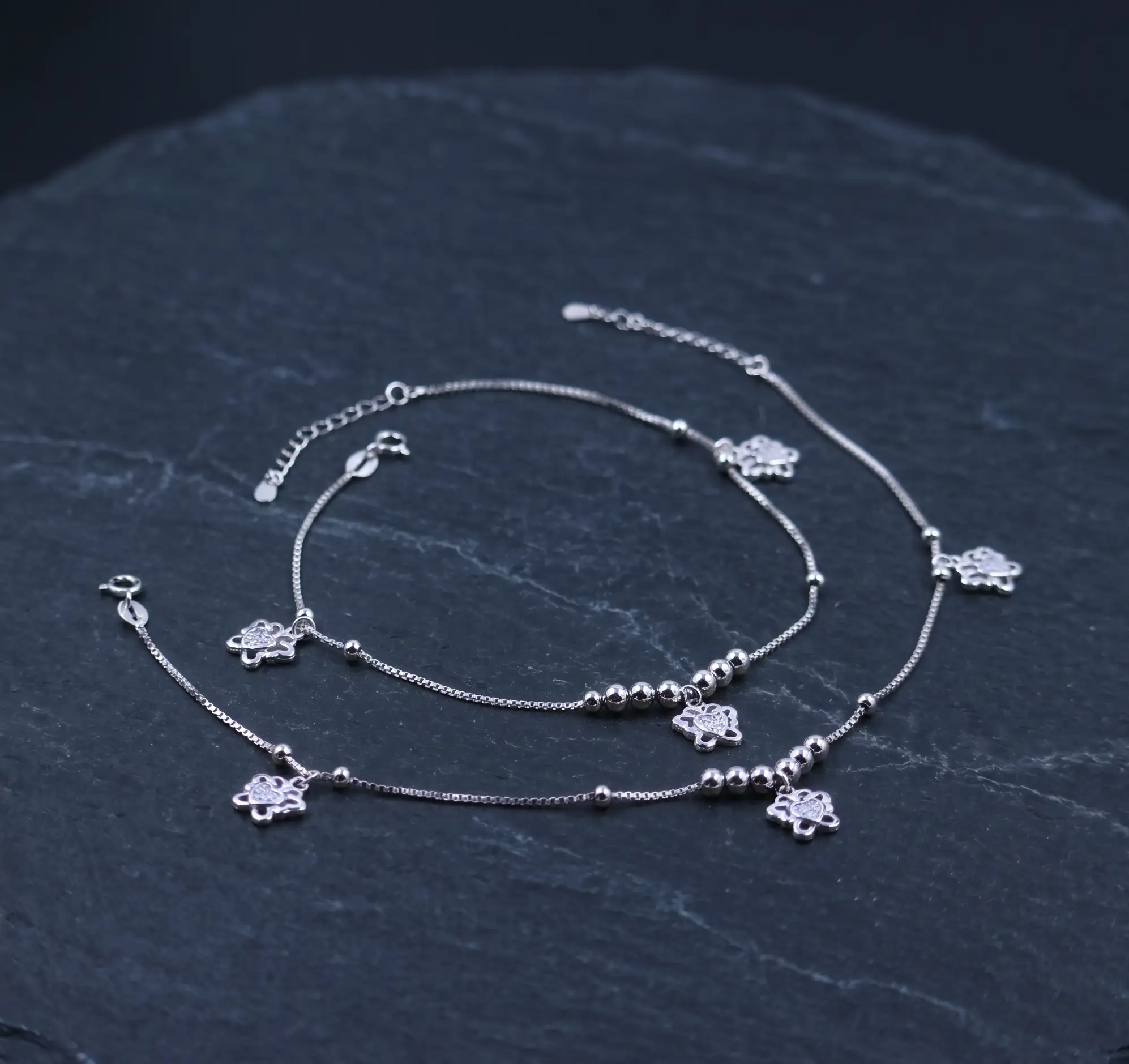Butterfly Charm 925 Silver Anklet by Arika Jewellers (4) (1) Butterfly Charm 925 Silver Anklet by Arika Jewellers (3) (1)
